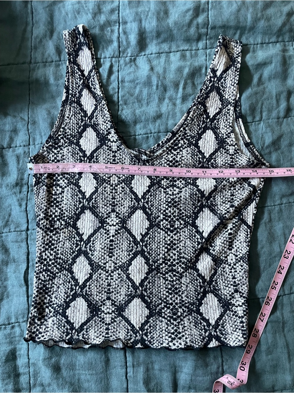 Snakeskin Print Tank Top 🐍 🤎🤍🩶🖤